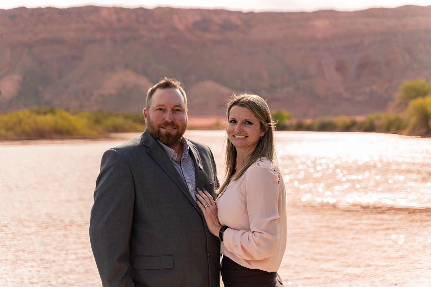 Mike McCurdy with his wife in Grand County